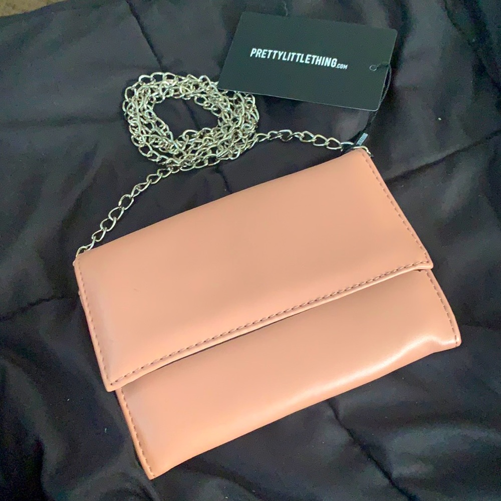 Nude chain purse